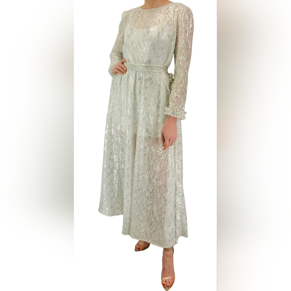 NWT large sparkling lace gown